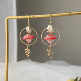 Red Mushroom earring - Magical mushroom earrings